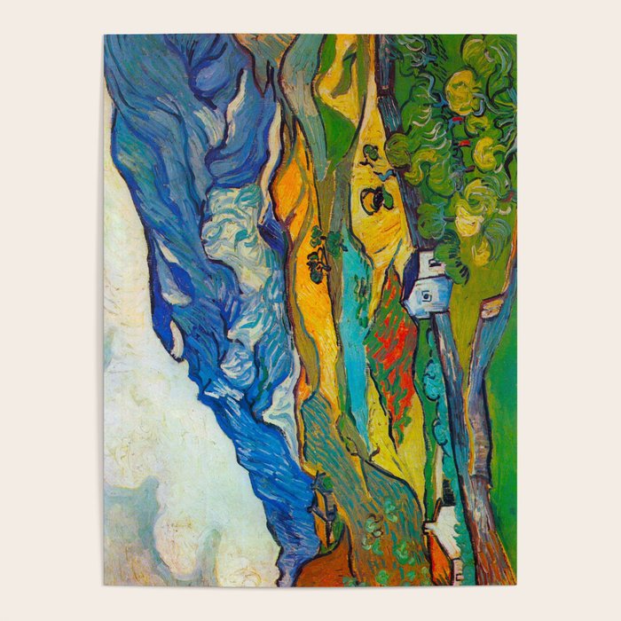 Les Alpilles, Mountain Landscape near South Reme Vincent van Gogh 1889 Poster Gallery Image 4