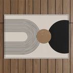 Mid Century Modern Abstract Art 10 Outdoor Rug Gallery Image 1