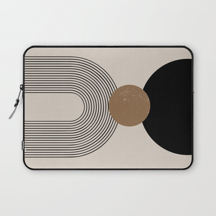 Mid Century Modern Abstract Art 10 Laptop Sleeve Gallery Image 1
