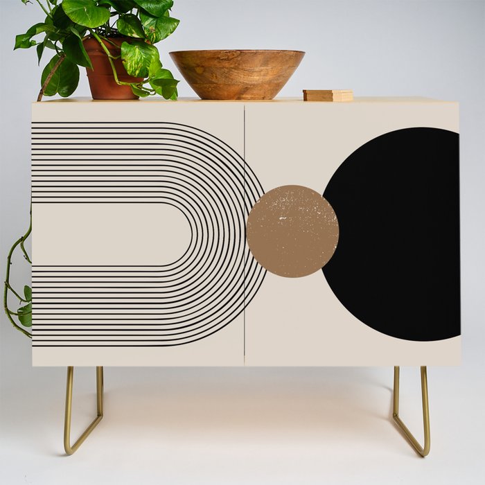 Mid Century Modern Abstract Art 10 Credenza Gallery Image 1