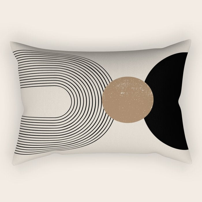 Mid Century Modern Abstract Art 10 Rectangular Pillow