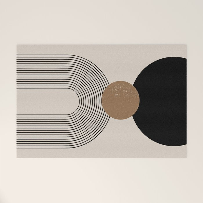 Mid Century Modern Abstract Art 10 Welcome Mat Gallery Image 1