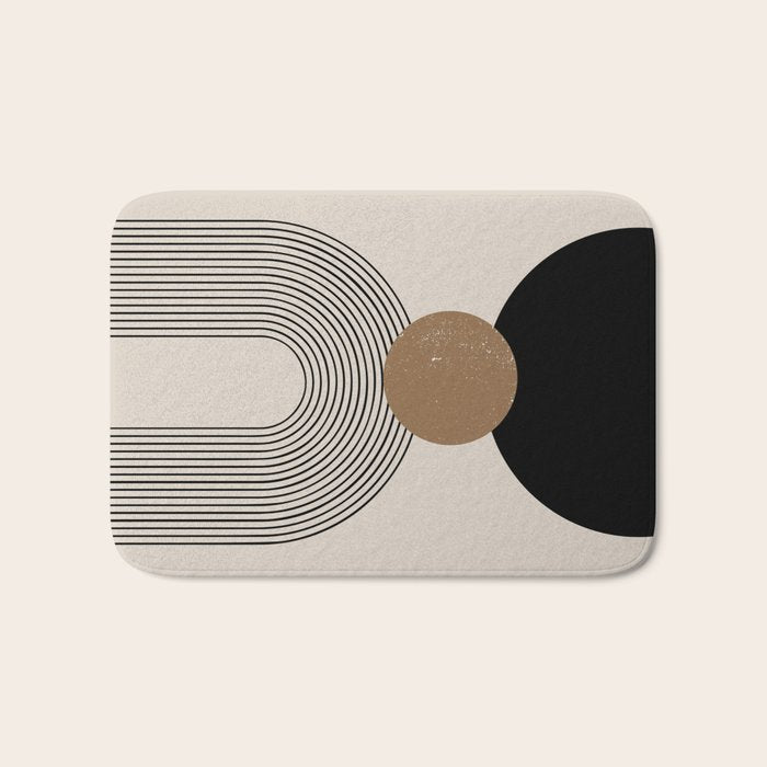 Mid Century Modern Abstract Art 10 Bath Mat Gallery Image 1