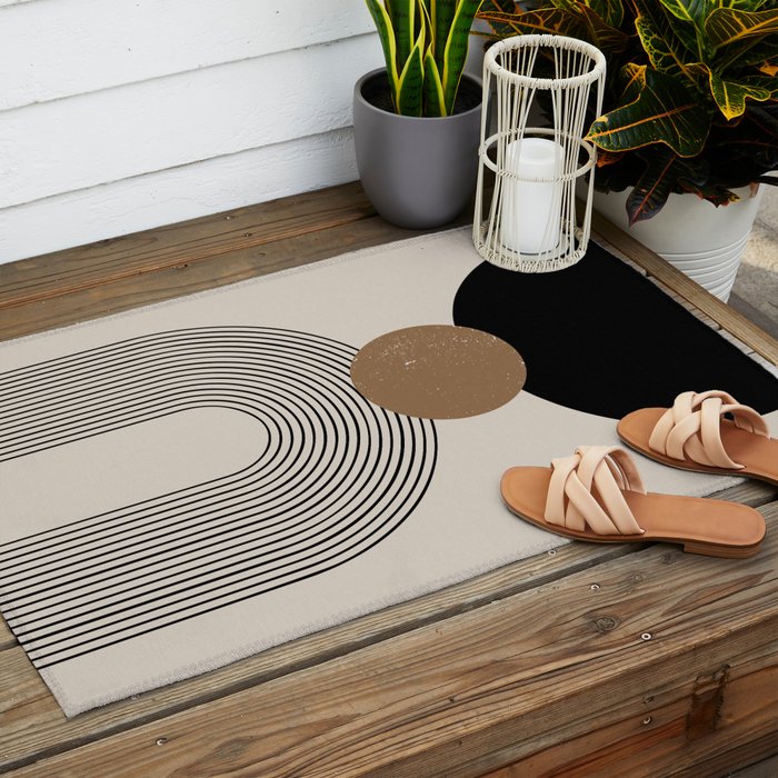 Mid Century Modern Abstract Art 10 Outdoor Rug Gallery Image 2