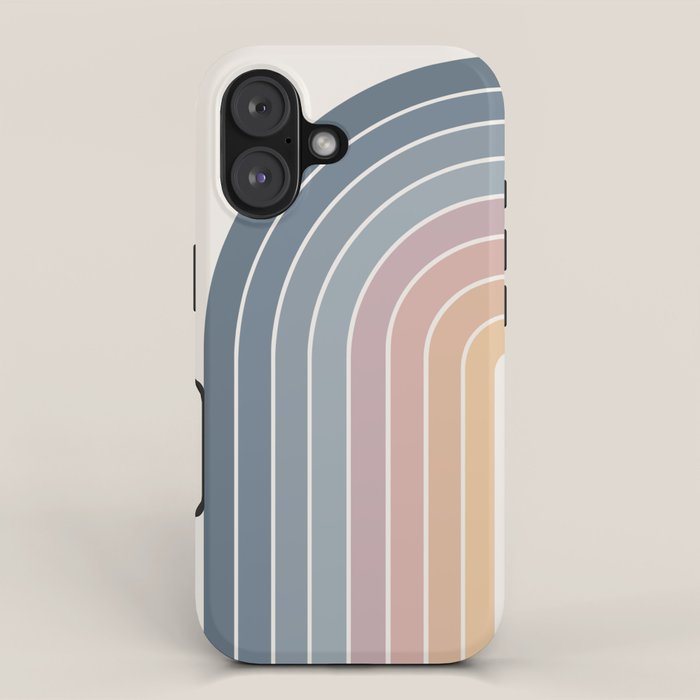 Gradient Arch XXII Sunrise Mid Century Modern Rainbow iPhone Case Gallery Image 1