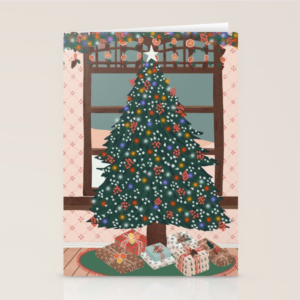 Christmas Tree Stationery Card Gallery Image 2