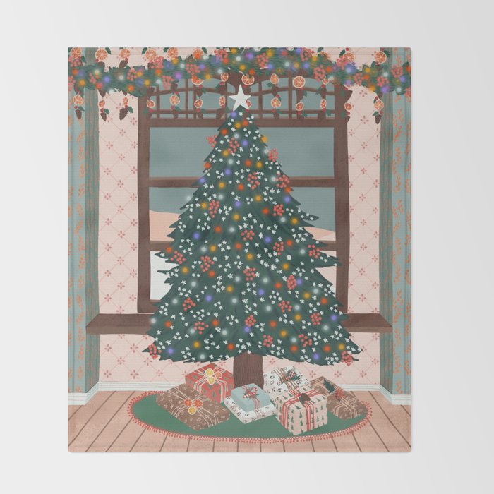 Christmas Tree Throw Blanket Gallery Image 2