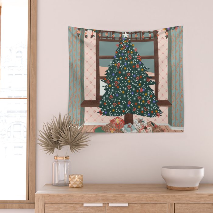 Christmas Tree Wall Tapestry Gallery Image 2
