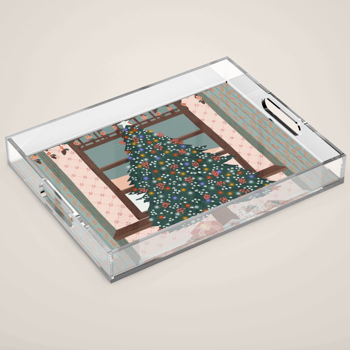 Christmas Tree Acrylic Tray Gallery Image 1