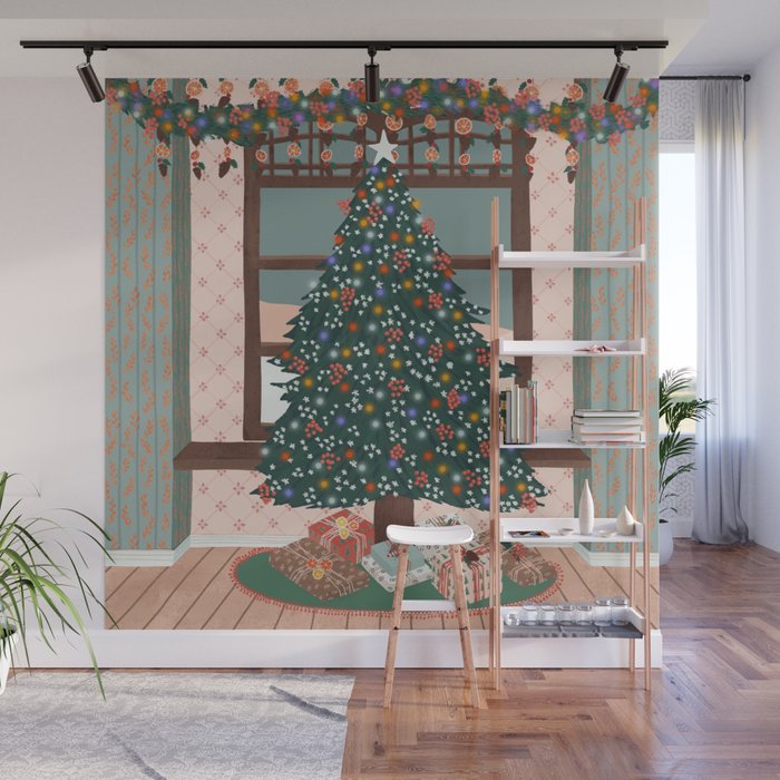 Christmas Tree Wall Mural Gallery Image 1