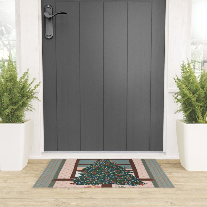 Christmas Tree Welcome Mat Gallery Image 3