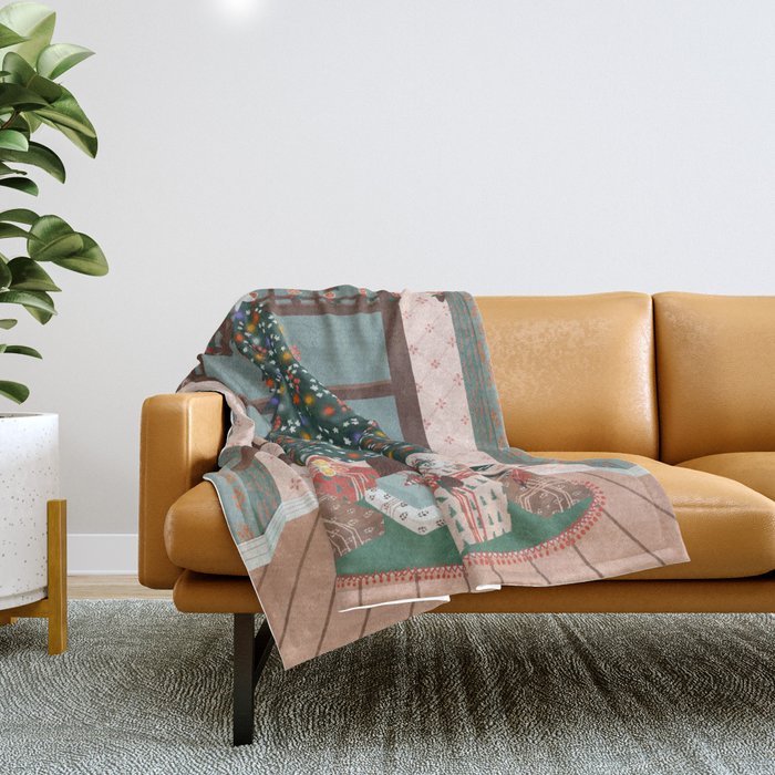 Christmas Tree Throw Blanket Gallery Image 1