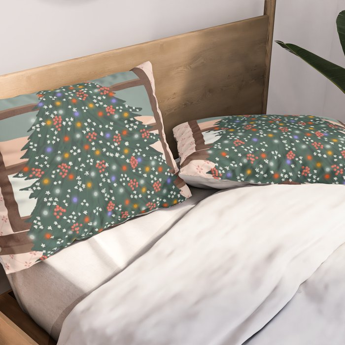 Christmas Tree Pillow Sham Gallery Image 2