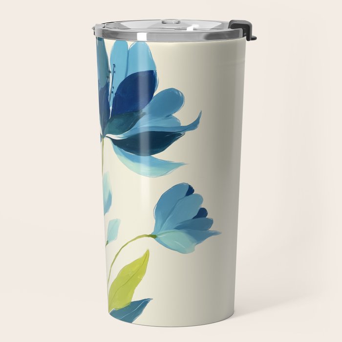 Azure Bloom Travel Mug Gallery Image 2
