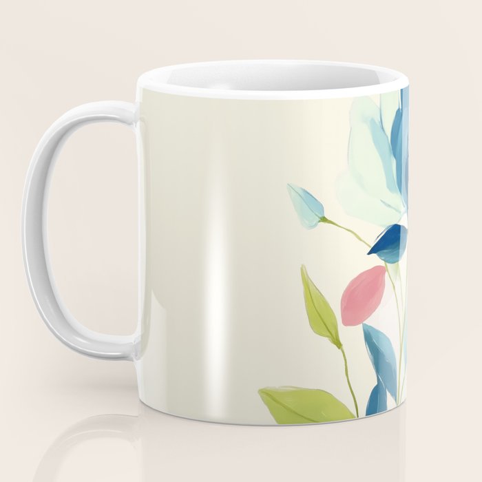 Azure Bloom Coffee Mug Gallery Image 3