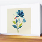 Azure Bloom Wall Mural Gallery Image 2