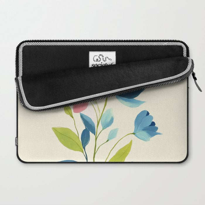 Azure Bloom Laptop Sleeve Gallery Image 2