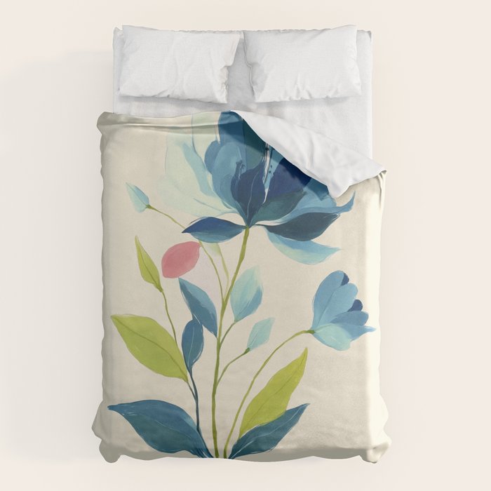 Azure Bloom Duvet Cover Gallery Image 6