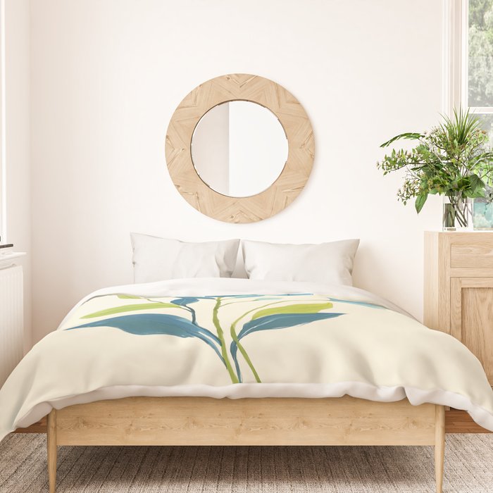 Azure Bloom Duvet Cover Gallery Image 3