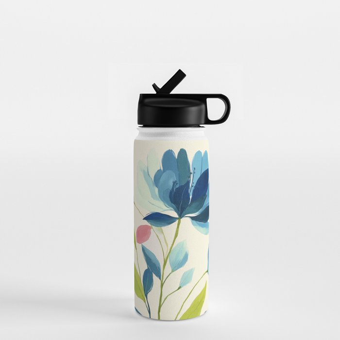Azure Bloom Water Bottle Gallery Image 1