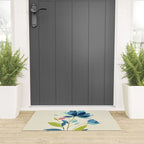 Azure Bloom Welcome Mat Gallery Image 3