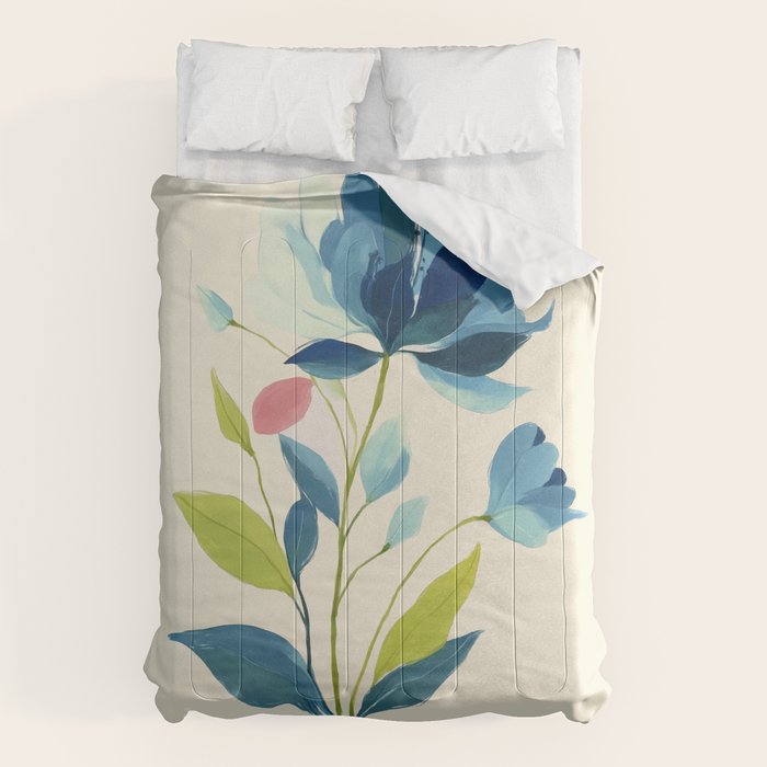 Azure Bloom Comforter Gallery Image 1