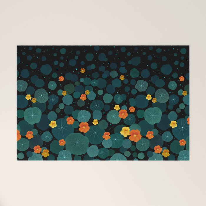 Nasturtium Garden Welcome Mat Gallery Image 1