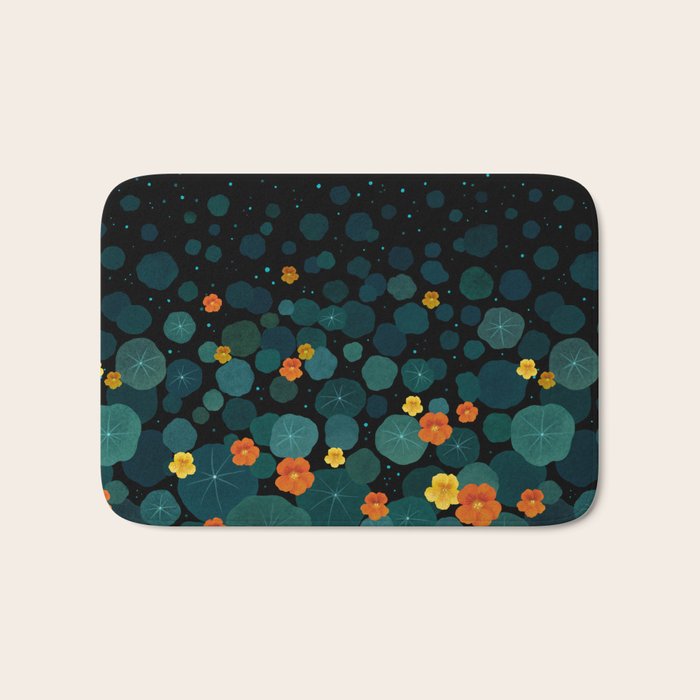 Nasturtium Garden Bath Mat Gallery Image 1