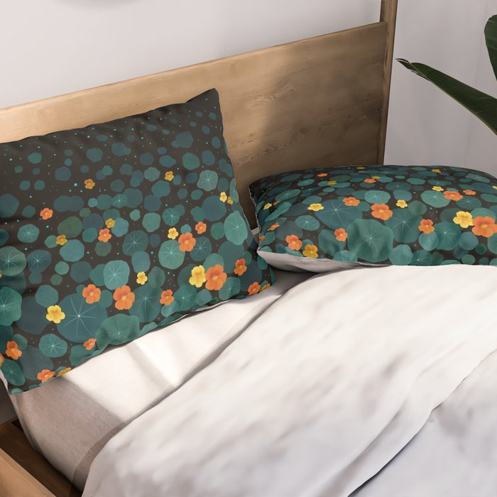 Nasturtium Garden Pillow Sham Gallery Image 2