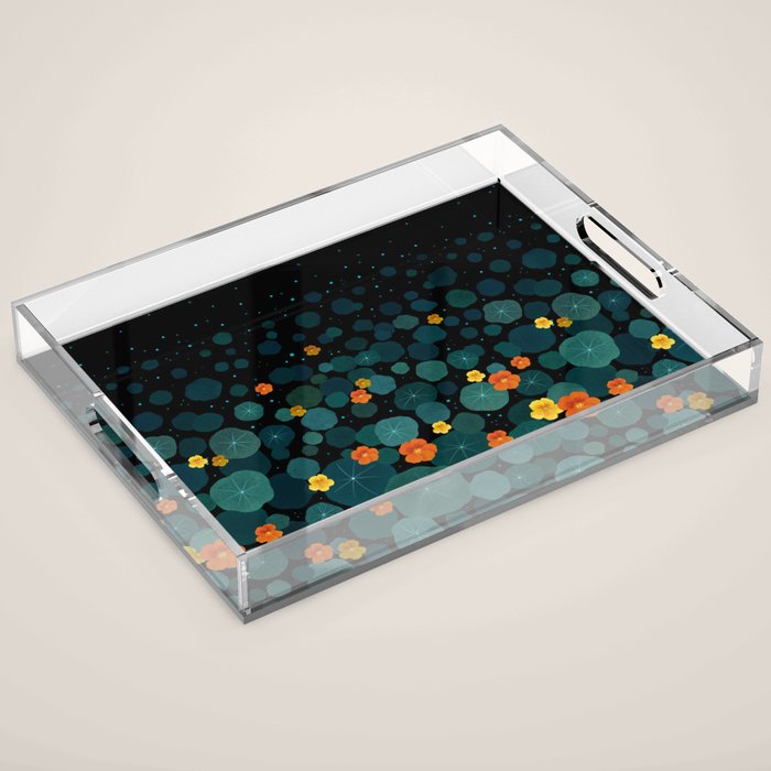 Nasturtium Garden Acrylic Tray Gallery Image 1