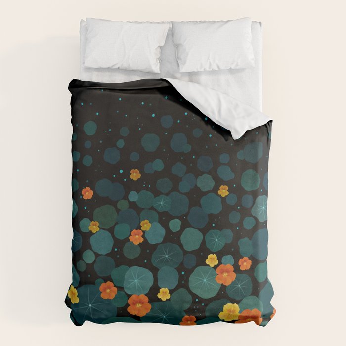 Nasturtium Garden Duvet Cover Gallery Image 1