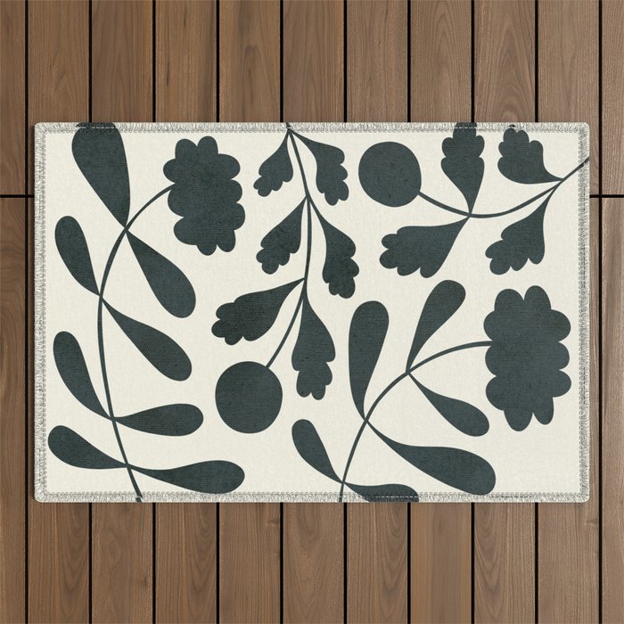 Abstract-botanical 42-4 Outdoor Rug Gallery Image 1