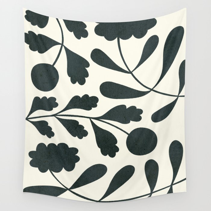 Abstract-botanical 42-4 Wall Tapestry Gallery Image 4