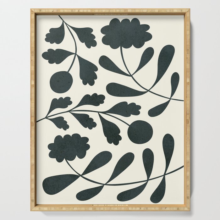 Abstract-botanical 42-4 Serving Tray Gallery Image 1