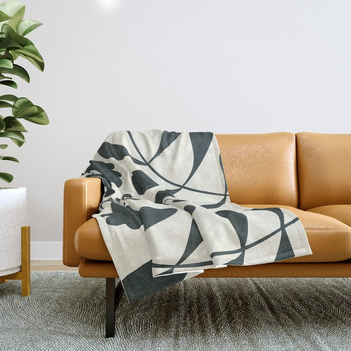 Abstract-botanical 42-4 Throw Blanket Gallery Image 1