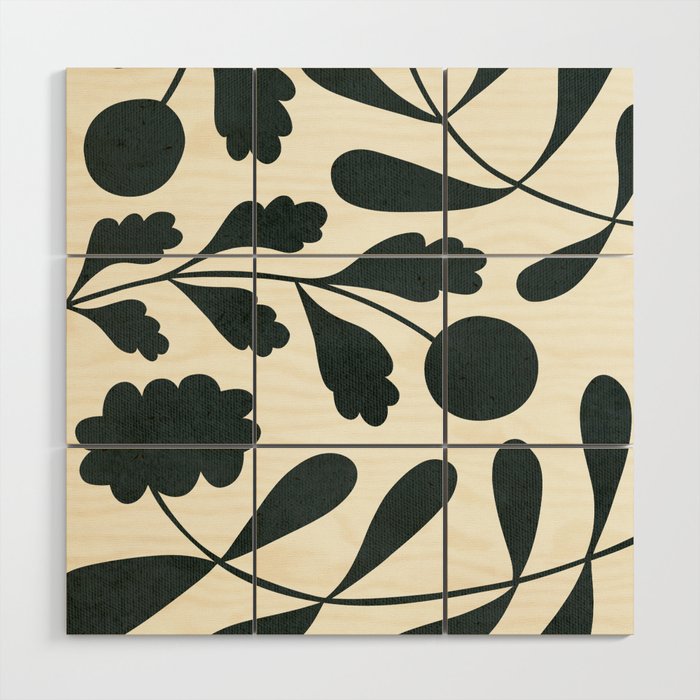 Abstract-botanical 42-4 Wood Wall Art Gallery Image 1