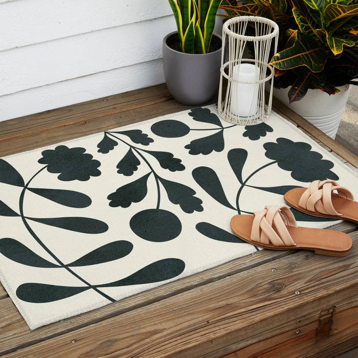 Abstract-botanical 42-4 Outdoor Rug Gallery Image 2
