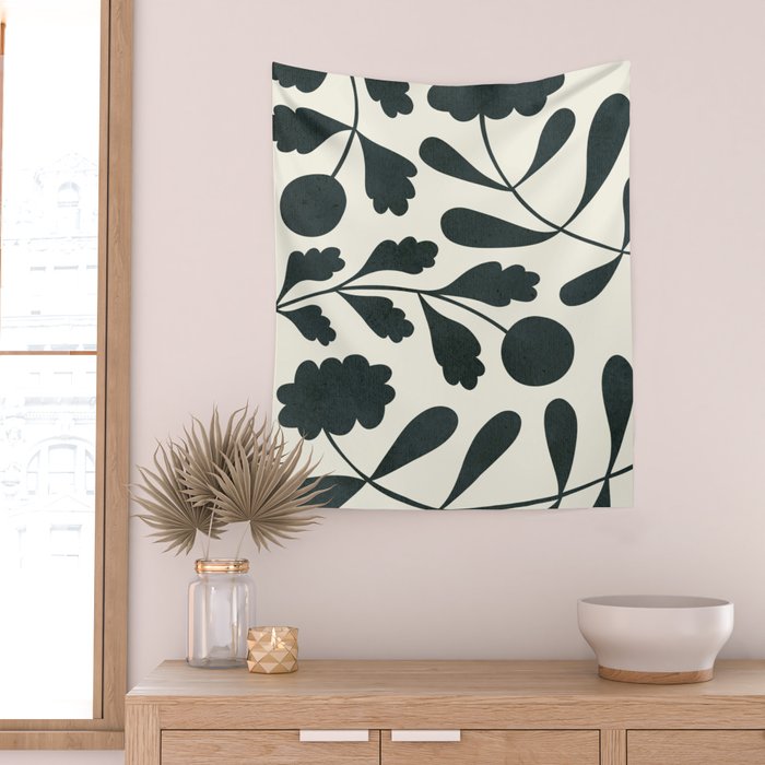 Abstract-botanical 42-4 Wall Tapestry Gallery Image 2