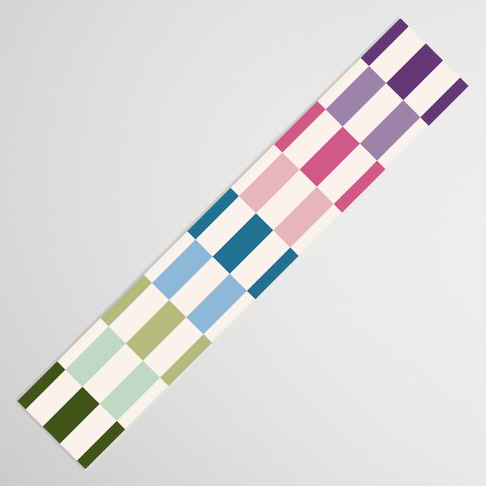 Retro Colorful Stripes Table Runner Gallery Image 3
