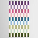 Retro Colorful Stripes Tablecloth Gallery Image 2
