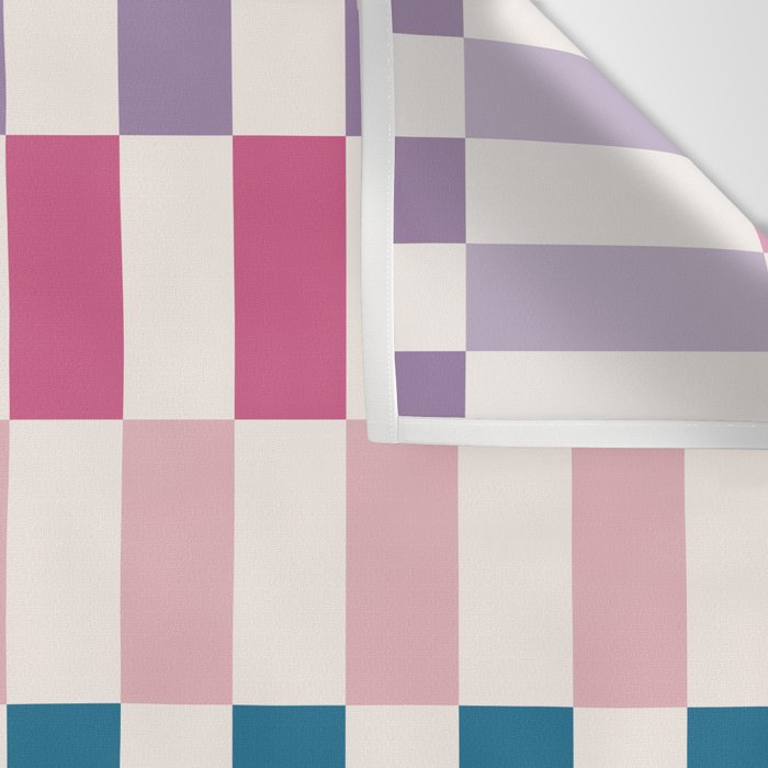 Retro Colorful Stripes Wall Tapestry Gallery Image 3