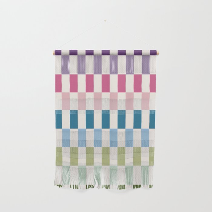 Retro Colorful Stripes Wall Hanging Gallery Image 1