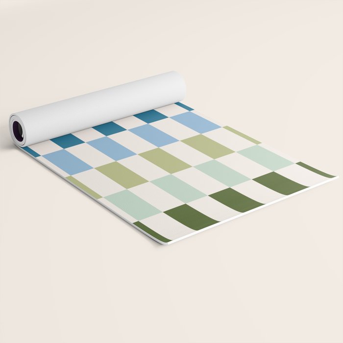 Retro Colorful Stripes Yoga Mat Gallery Image 2