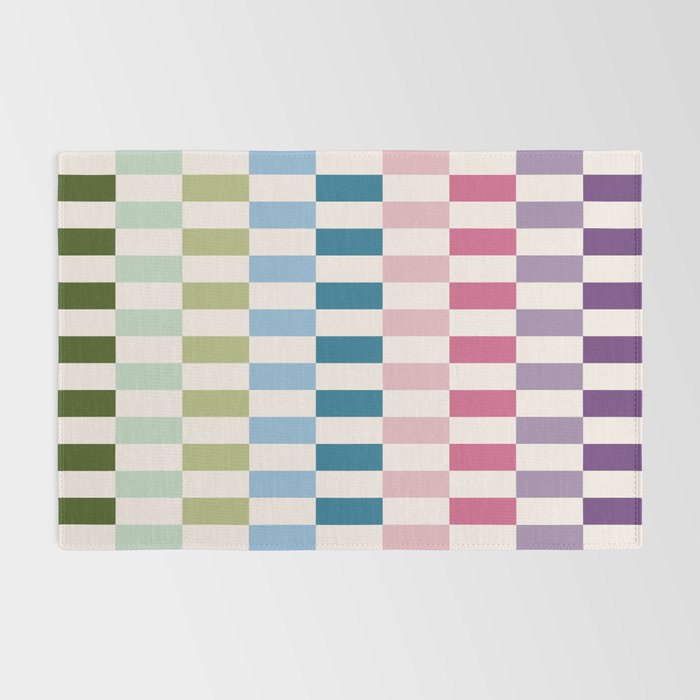 Retro Colorful Stripes Rug Gallery Image 2