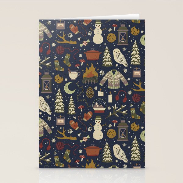 Winter Nights Stationery Card Gallery Image 2