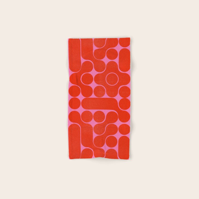 Abstract mid-century shapes no 6 Bath Towel Gallery Image 1