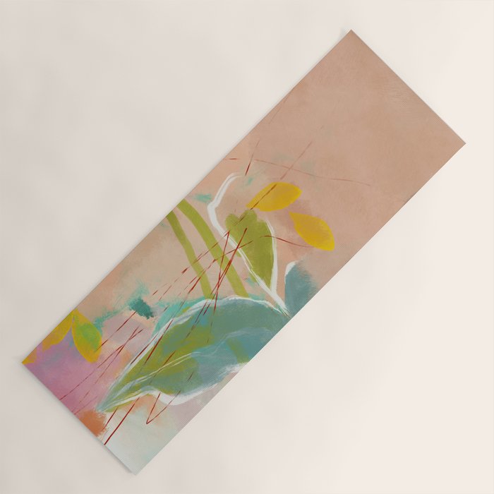 plants in my summer garden / abstraction Yoga Mat Gallery Image 1