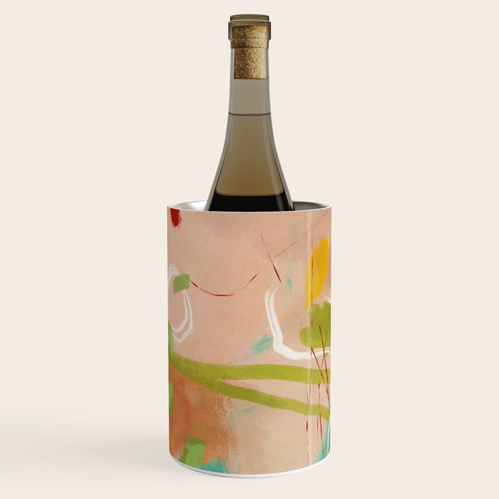 plants in my summer garden / abstraction Wine Chiller Gallery Image 1