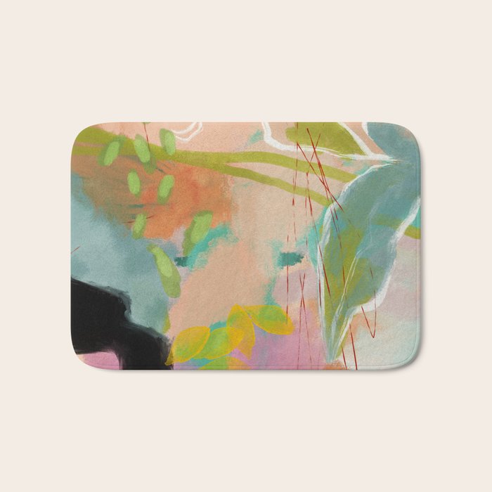 plants in my summer garden / abstraction Bath Mat Gallery Image 1
