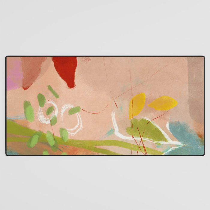 plants in my summer garden / abstraction Desk Mat Gallery Image 3